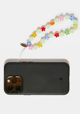 Rainbow Star Beaded Phone Strap
