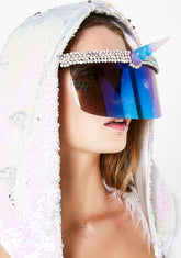 Unicorn Visor Mirror Shields
