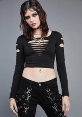 New Skin Shredded Crop Top