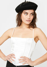 Cosey Lace-Up Corset Top