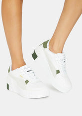 Cali Wedge Mix Sneakers