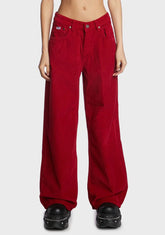 Red Cord Release Jeans