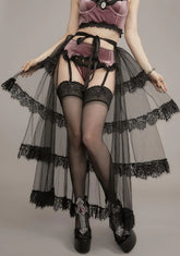 Rot And Regret Tiered Tulle Bustle