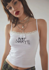 Fake Apologies Crop Tank