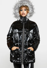 Wintry Chic Puffer Jacket