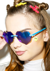 Lovelii Blue Heart Sunglasses