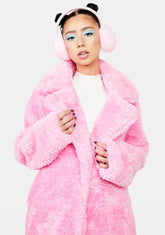 Leading You On Faux Fur Coat