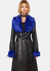 No Sunlight Vegan Leather Coat