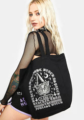 Witchy Cat Tote Bag