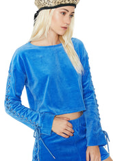 Lick Shots Lace Up Sweatshirt