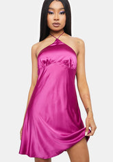 No Such Thing Satin Mini Dress