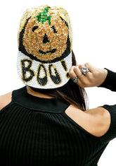 Boo Sequin Hat