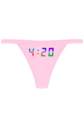 Pink 4:20 Reflective Thong