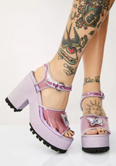 Butterfly Behavior Platform Sandals