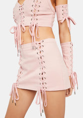 Levels Unlocked Lace-Up Skirt