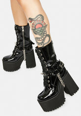 Nothing Personal Platform Ankle Boots
