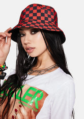 Hell Back Off Checkered Bucket Hat