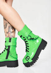 Atomic Slime Combat Boots
