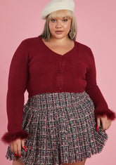 This Timeless Classic Marabou Cardigan