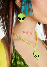 Atomic Up In Space Alien Earrings Set