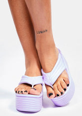 Fairy Knows It All Platform Flip Flops