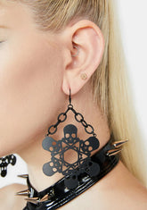 Cold So Deadly Skull Earrings