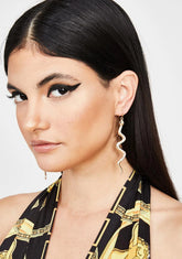 Deadliest Diva Snake Earrings