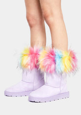 You're Getting Warmer Faux Fur Boots