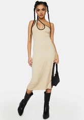 Simple Slay Asymmetric Midi Dress