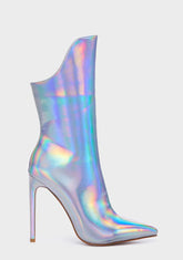 Silver Halo Ankle Boots