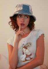 Dose Of Happy Patchwork Bucket Hat
