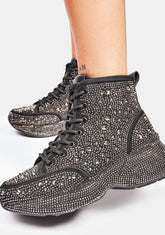 Shining Queen Rhinestone Sneakers