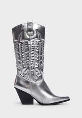 Silver Western Beauty Cowboy Boots