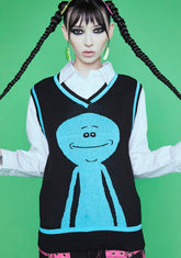Meseeks And Destroy Intarsia Sweater Vest