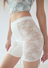 Ivory Leave It Behind Garter Shorts