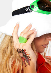 Alien Neon Love Heart Ring