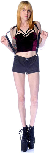 Trouble Suspender Vegan Shorts