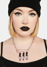You're Next Knife Necklace