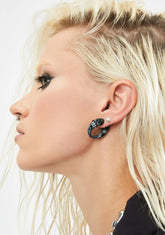 Swirl Spider Web Stud Earrings