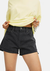Kylee High Rise Relaxed Denim Shorts