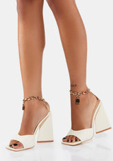 Maisie Lock Chain Block Heels