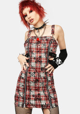 Lust Or Envy Plaid Mini Dress