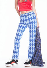 Do Or Dare Argyle Mom Jeans
