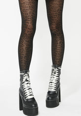 Fierce Kitty Leopard Tights