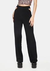 Side Cut Out Low Waist Pants