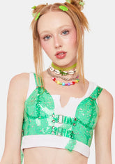 Envy Chasing Starlight Vinyl Bustier