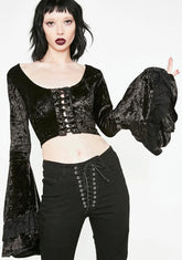 Crazed Mystic Bell Sleeve Top