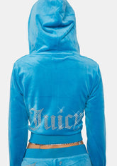 Turquoise OG Bling Hoodie