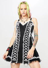 White Lace Mini Dress