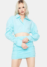 Aqua Feel Free Crop Top Skirt Set